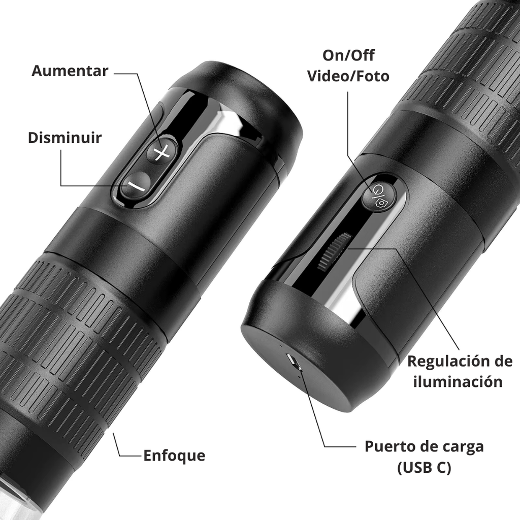 Microscopio Digital Portátil 1000X HD